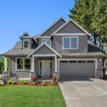 Beautiful,New,Home,Exterior,With,Two,Car,Garage,And,Covered